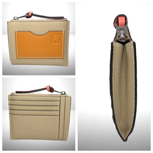 Loewe Large Square Coin Cardholder in Soft Grained Calfskin - Picture 1 of 7